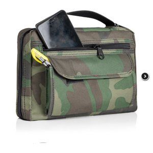 Camo Bible Cover with Extra Zippered Compartments